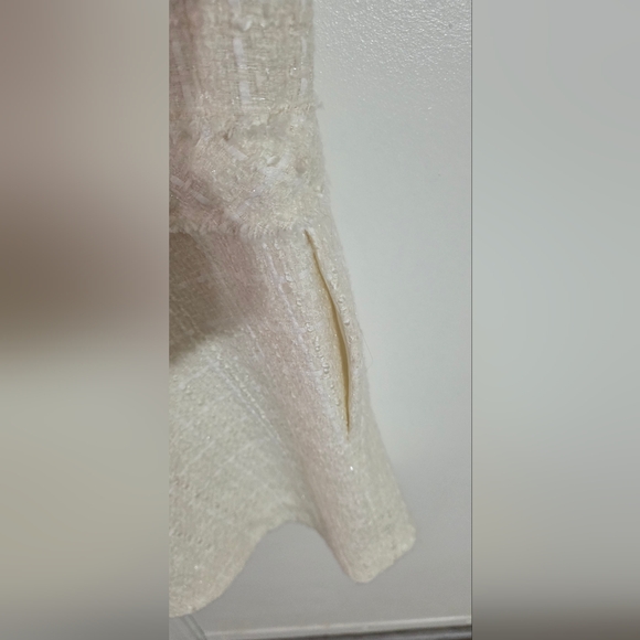 Zara Cream Textured Dress - Picture 12 of 14